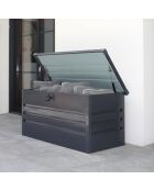 Scatola 350L Gartenbox Anthrazit - 120x61x62 cm