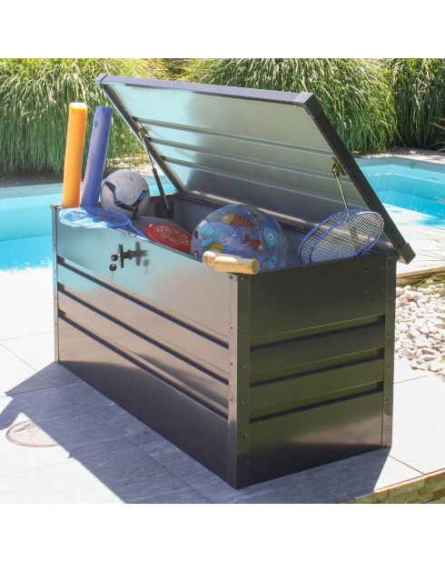 Scatola 350L Gartenbox Anthrazit - 120x61x62 cm