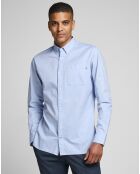 Chemise Jjeclassic Soft Oxford bleue