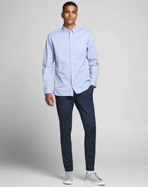 Chemise Jjeclassic Soft Oxford bleue