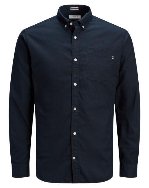 Jjeclassic Soft Oxford marineblauw overhemd
