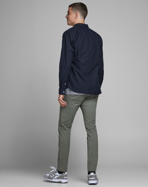 Jjeclassic Soft Oxford marineblauw overhemd