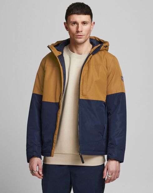Blouson Jorbobby bleu marine/camel