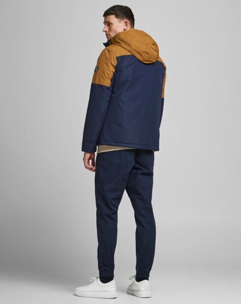 Blouson Jorbobby bleu marine/camel