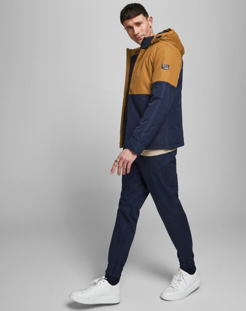 Blouson Jorbobby bleu marine/camel