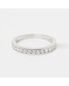 Bague Engagement Zircone or blanc