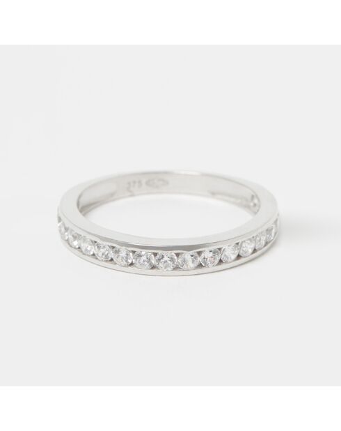Bague Engagement Zircone or blanc