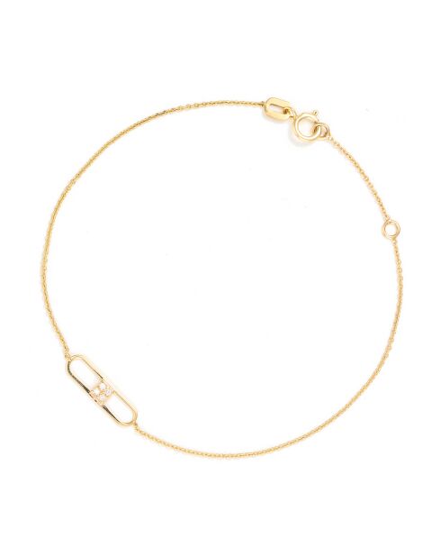 Eddi Zirconia geelgouden armband