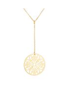 Collier Rosace pendante or jaune