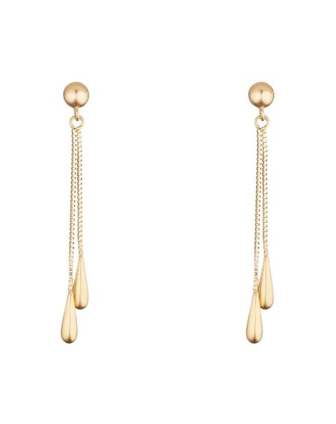 Boucles d'oreilles Pluie Dorée or jaune