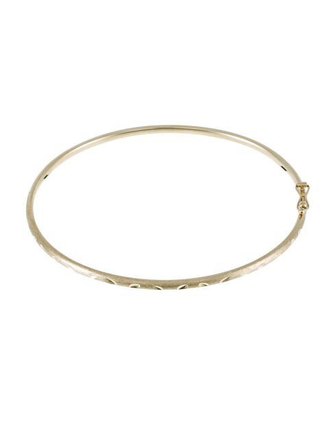 Brazalete simple y elegante de oro amarillo