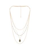 Collier Ivana Labradorite en laiton doré