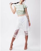 Crop-Top en Coton & Soie Alice vert clair