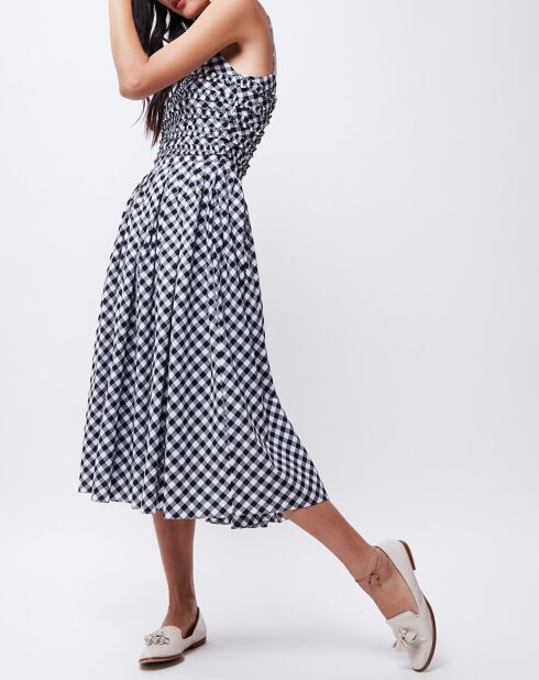 Robe à carreaux noire
