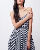 Robe à carreaux noire