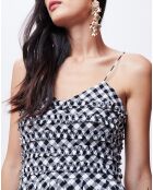 Robe à carreaux noire