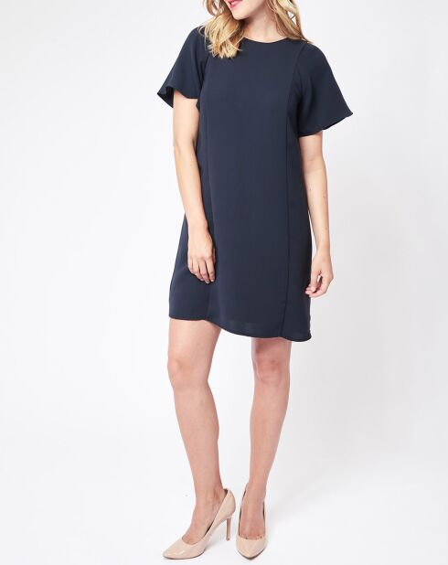 Robe coupe droite bleu marine