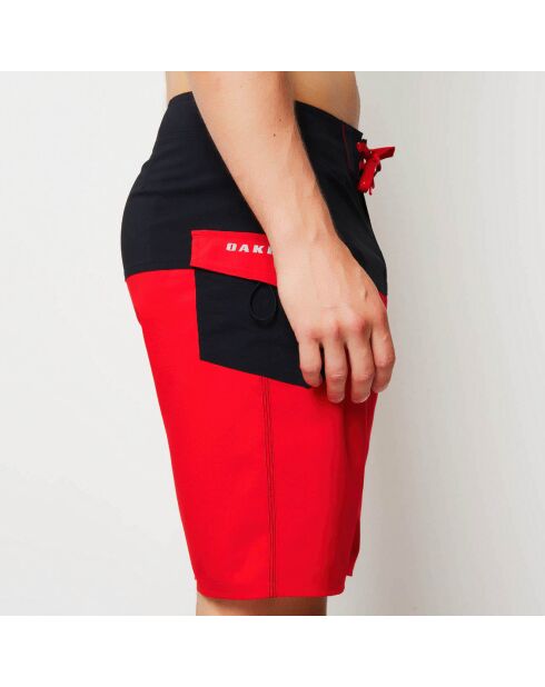 Pantalones cortos de baño Road Block negro/rojo