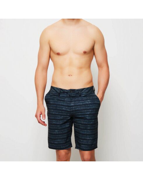 Short de Bain à rayures gris