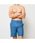 Short de Bain à rayures bleu