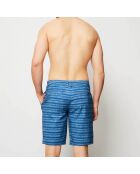 Short de Bain à rayures bleu