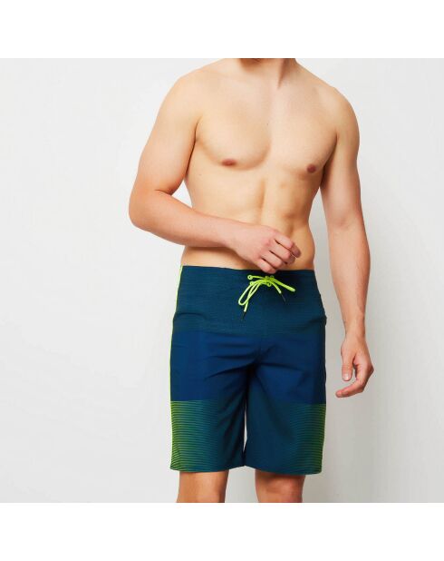 Pantaloncini da bagno Oz Trilogy blu petrolio/giallo fluo
