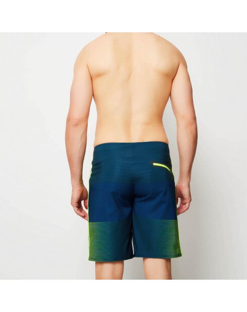 Pantaloncini da bagno Oz Trilogy blu petrolio/giallo fluo