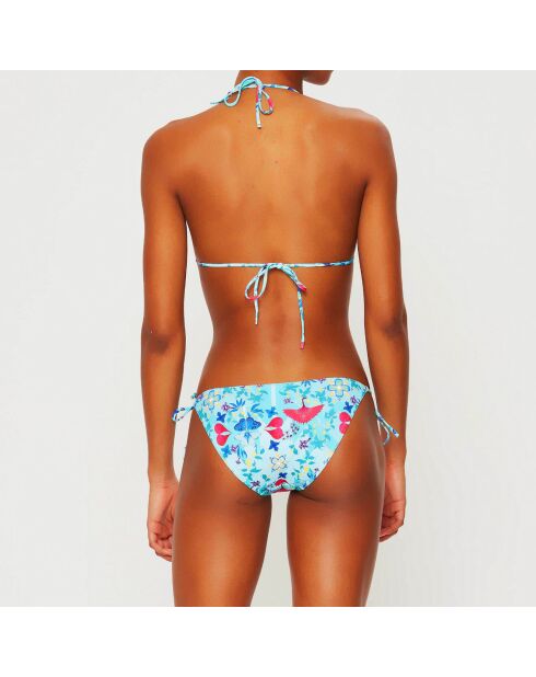 Colyn Olive türkisfarbener 2-teiliger Badeanzug