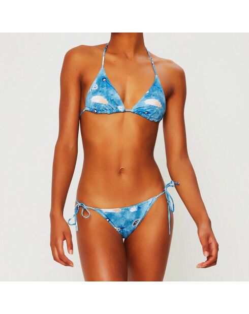 Colyn Feather blauer 2-teiliger Badeanzug