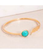 Jonc Pedrosa doré/turquoise