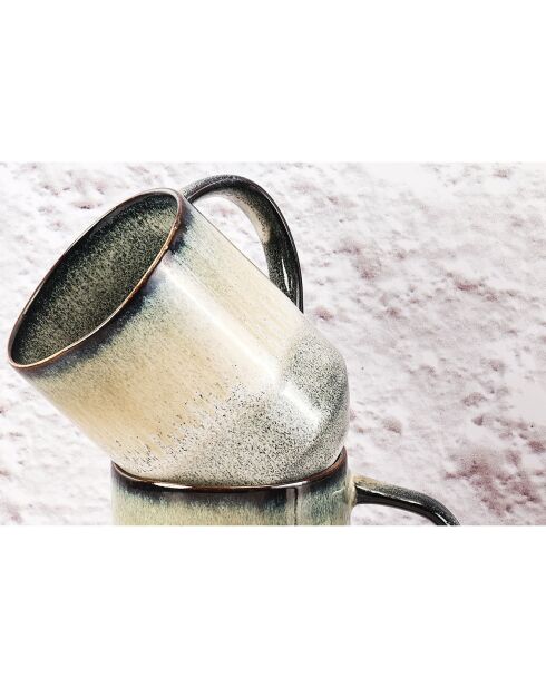 6 Mugs Genesis bleu/gris kaki - 40 cl