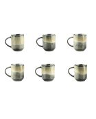 6 Mugs Genesis bleu/gris kaki - 40 cl