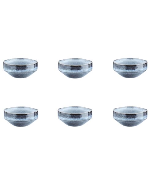 6 Bols Genesis bleus - D.11 cm