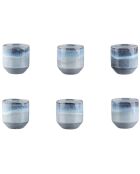 6 Tasses Genesis bleus - 15 cl
