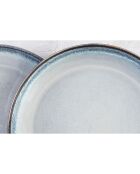 6 Assiettes Genesis bleues - D.27 cm