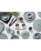 6 Assiettes Magma bleues - D.27 cm