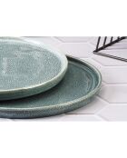 6 Assiettes Magma bleues - D.27 cm