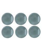 6 Assiettes Magma bleues - D.27 cm