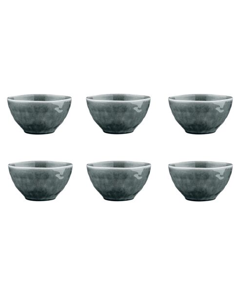 6 Bols Moon bleu nuit - D.14.5 cm