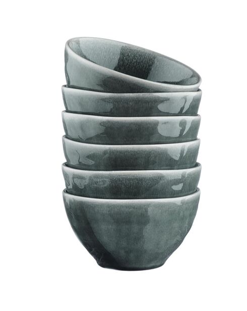 6 Bols Moon bleu nuit - D.14.5 cm