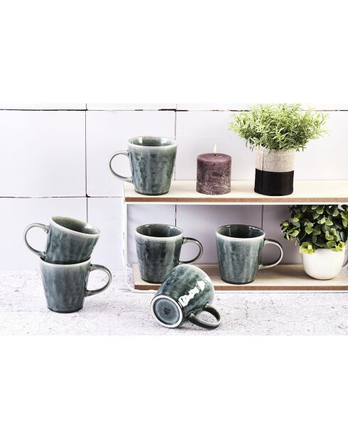 6 Mugs Moon bleu nuit - 40 cl