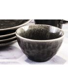 6 Bols Moon noirs - D.11.5 cm