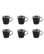 6 Mugs Moon noirs - 40 cl