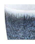 6 Tasses Cosmos bleu/blanc nacré - 15 cl