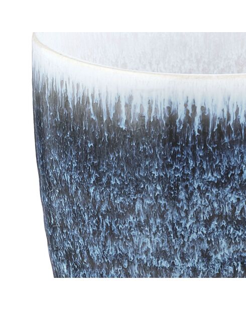 6 Tasses Cosmos bleu/blanc nacré - 15 cl