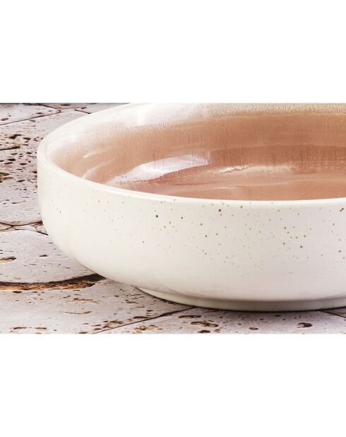 6 Bols Oxygen rose poudre/beige - D.22 cm