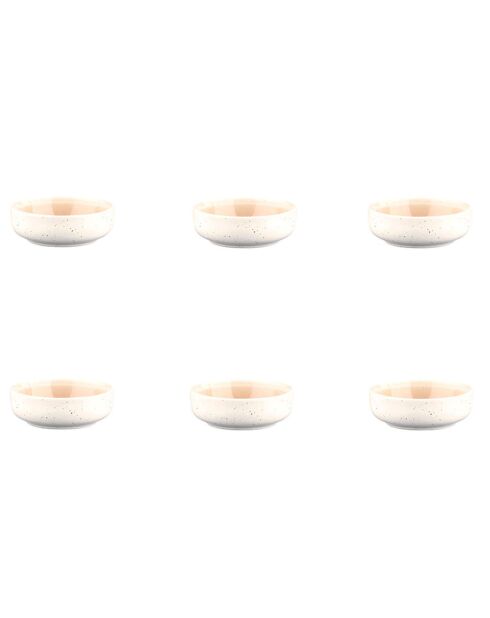 6 Bols Oxygen rose poudre/beige - D.9 cm