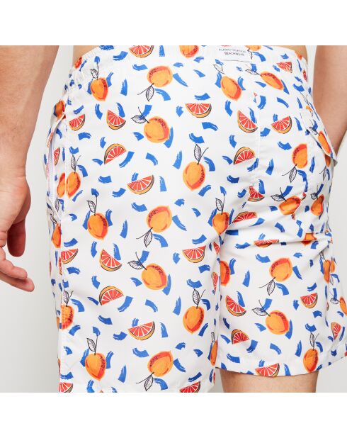 Pantaloncini da bagno Agrums bianchi/multicolor