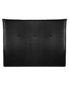Tête de lit en velours Monica noire - 160 cm