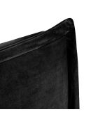 Tête de lit en velours Monica noire - 160 cm